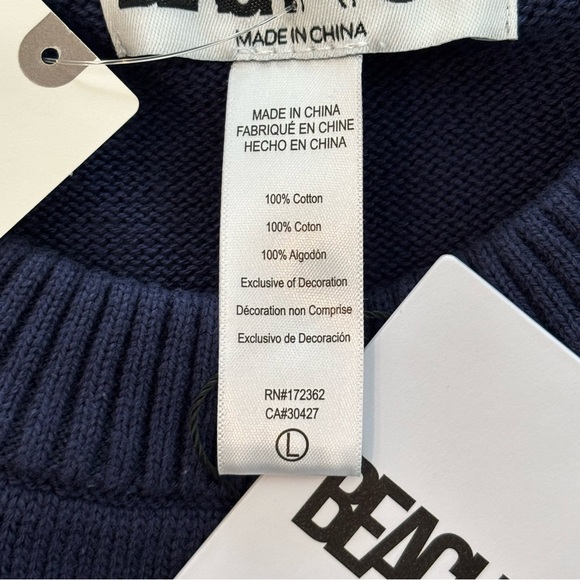 Beach Riot x Anthropologie Callie Americana Sweater NWT in Americana Navy Flag L - Picture 8 of 9